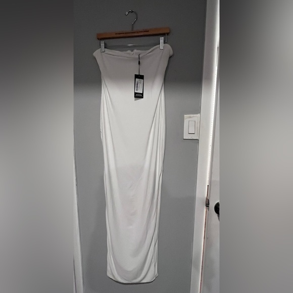 Club L London Dresses & Skirts - Club L London White Strapless Bodycon Dress